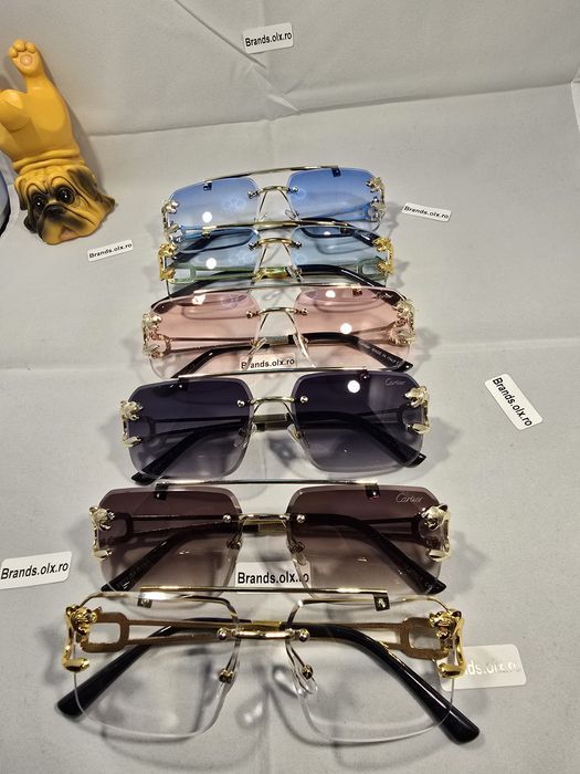 Set Ochelari de soare Cartier, Gold Frame, 8809