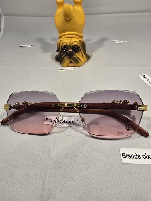 Set Ochelari de soare Cartier Rimless Pink