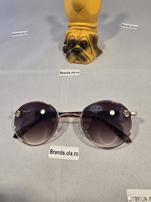 Set Ochelari de soare Cartier Round Brown Leopard Frame  made in Italy